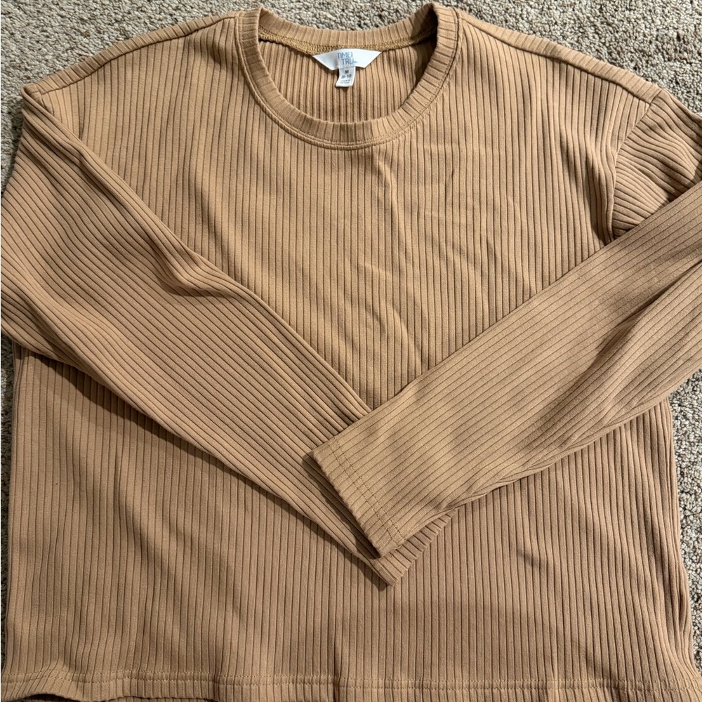 Ribbed Long Sleeve Top